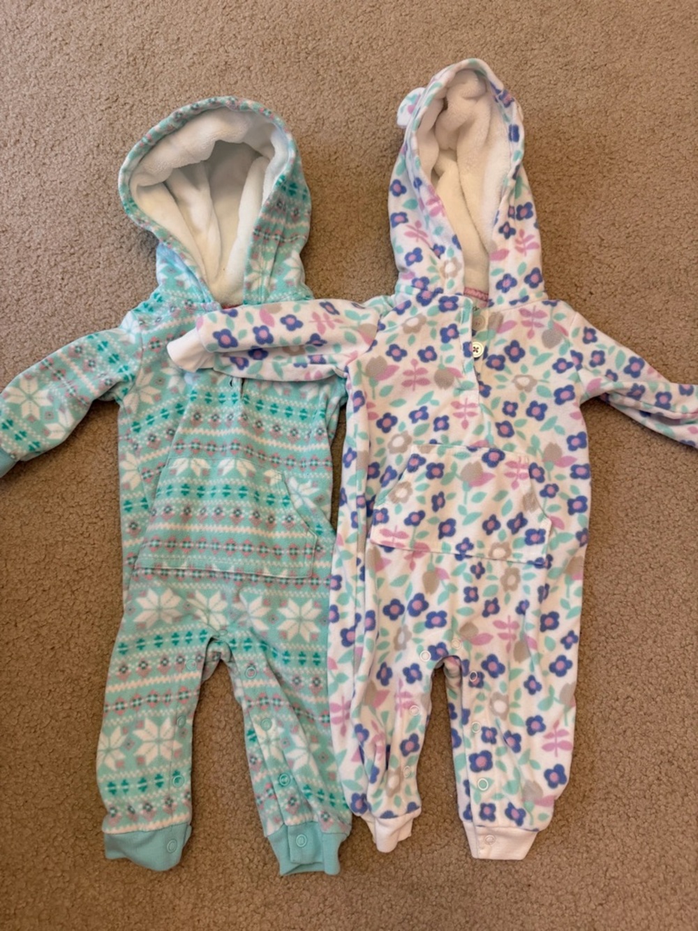 Kids Hooded Fleece One-Piece